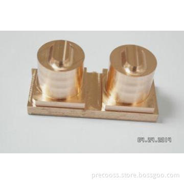 Brass / Copper 5 Axis CNC Milling Parts with Anodizing / Sa
